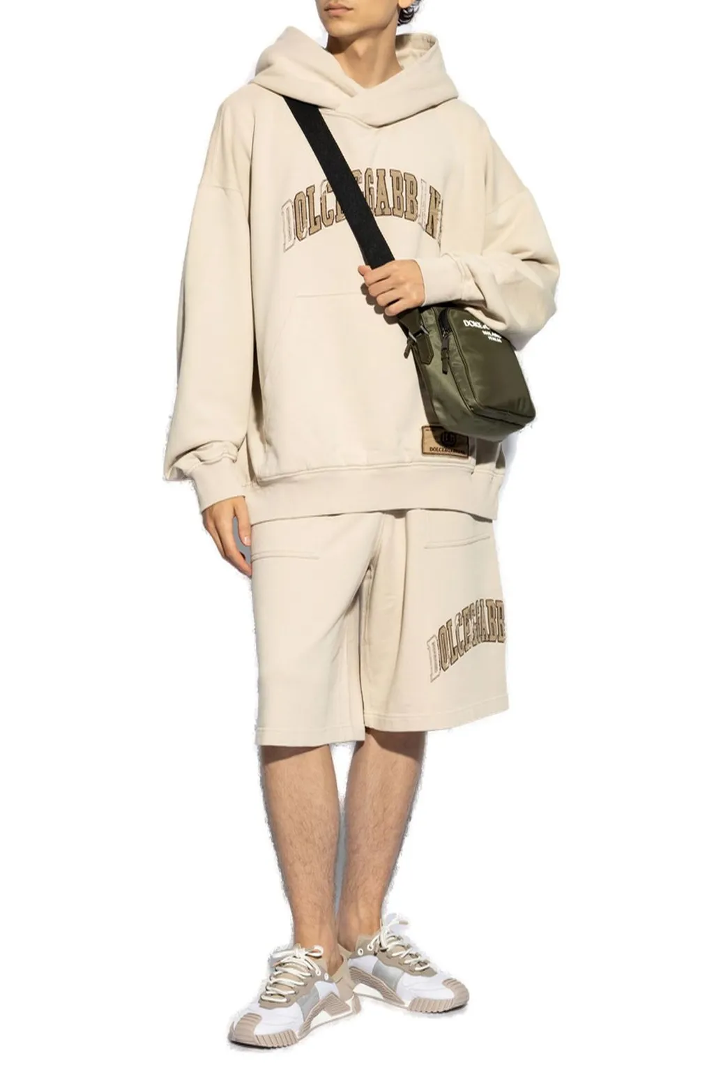 Dolce & Gabbana Logo Embroidered Jersey Hoodie