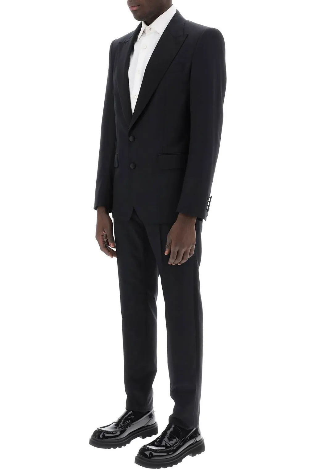 Dolce & Gabbana Single-Breasted Pressed Crease Tailored Suit