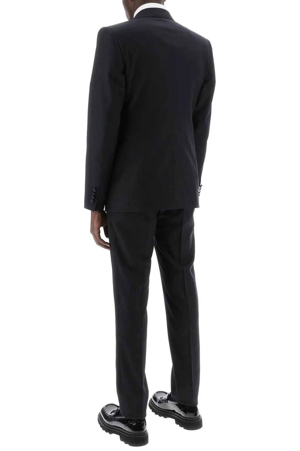 Dolce & Gabbana Single-Breasted Pressed Crease Tailored Suit