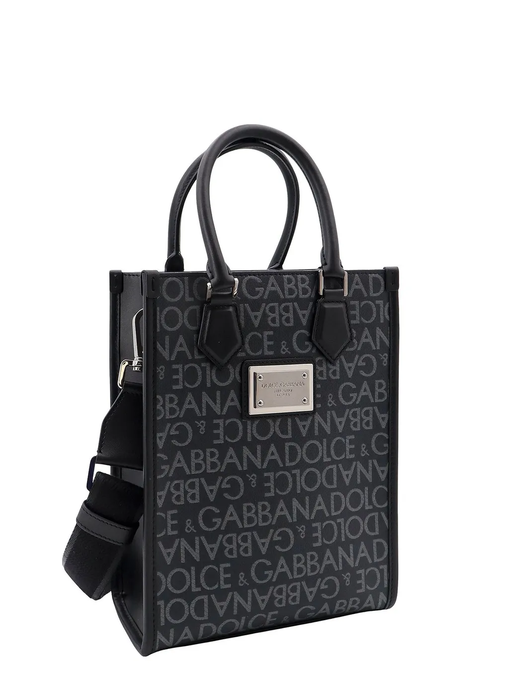 Dolce & Gabbana Logo Plaque Small Tote Bag