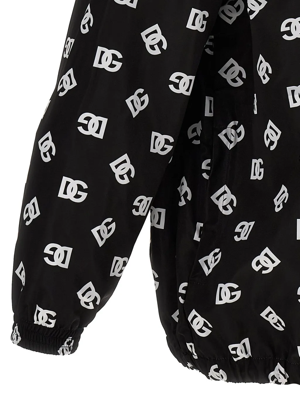 Dolce & Gabbana All-Over Logo Printed Hooded Jacket