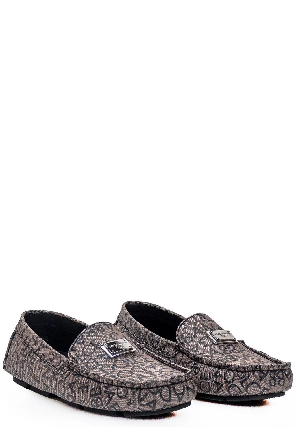 Dolce & Gabbana Logo Jacquard Slip-On Loafers