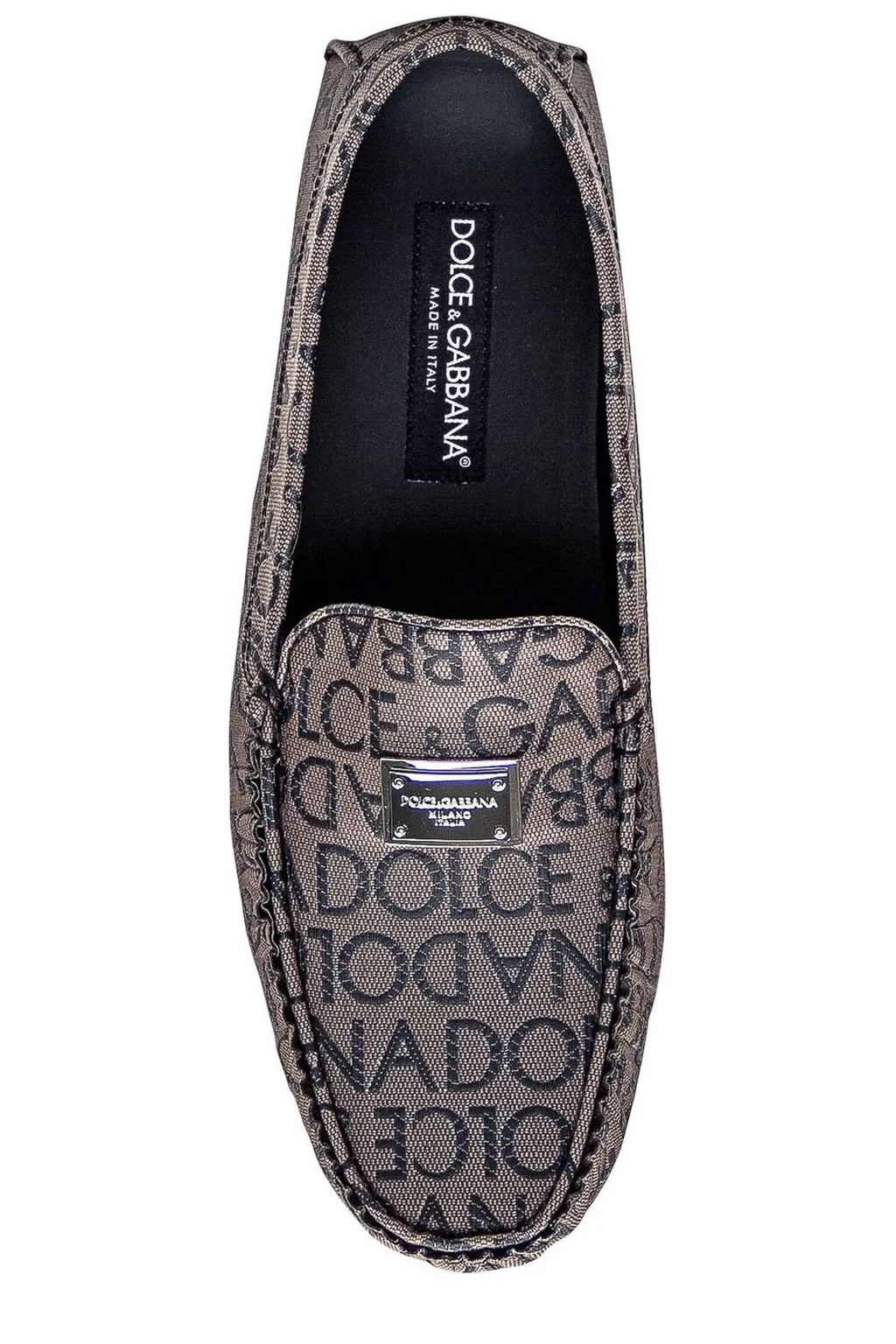 Dolce & Gabbana Logo Jacquard Slip-On Loafers