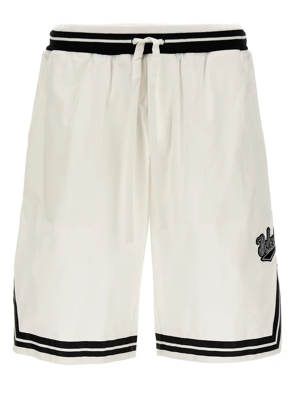 Dolce & Gabbana Logo Embroidered Drawstring Shorts