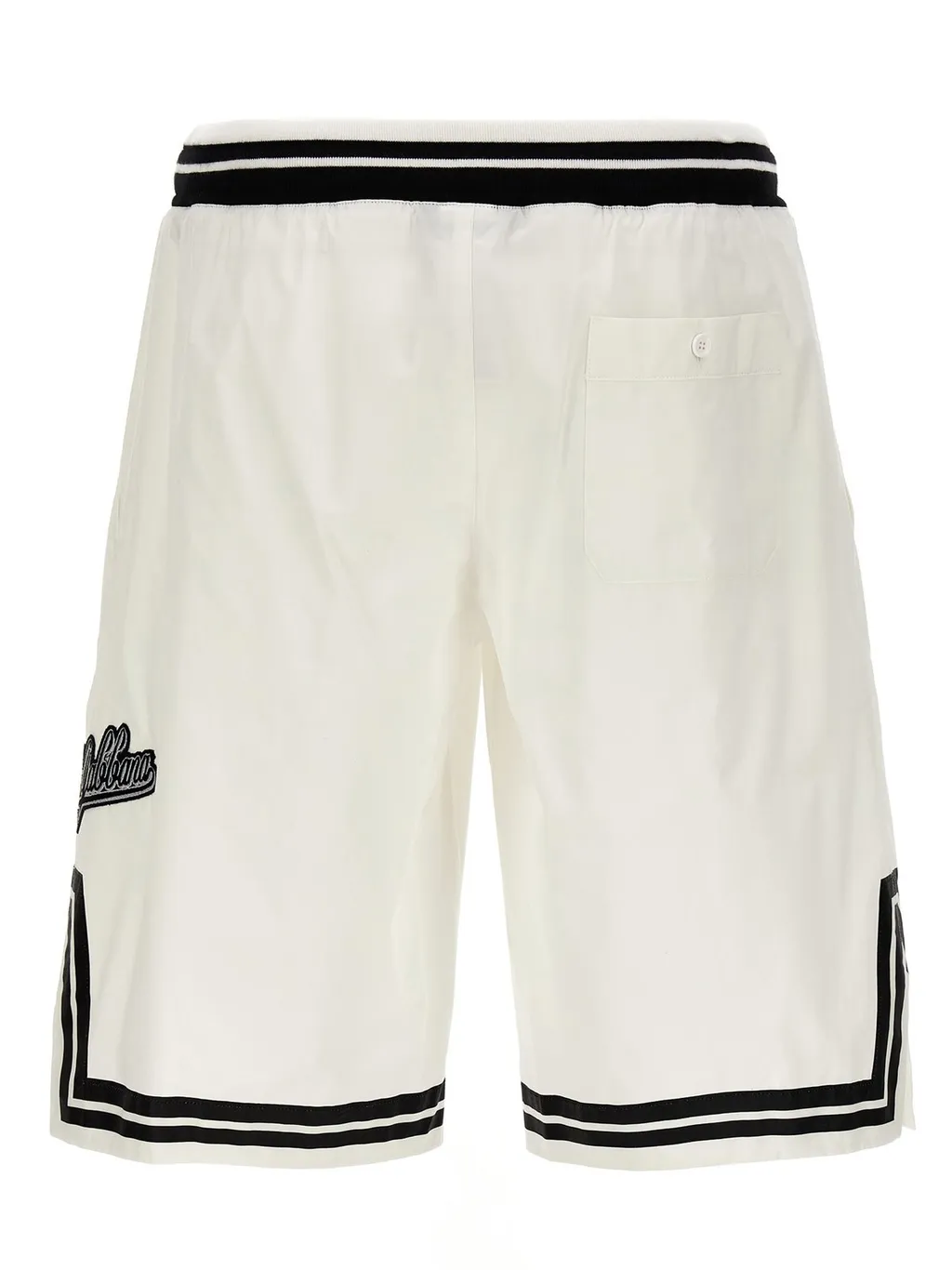 Dolce & Gabbana Logo Embroidered Drawstring Shorts