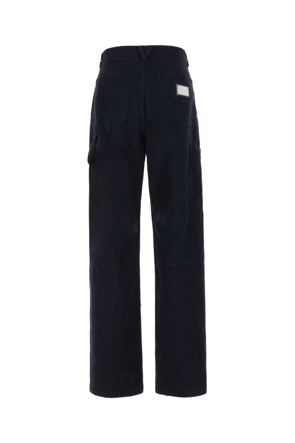 Dolce & Gabbana Logo Plaque Straight Leg Pants
