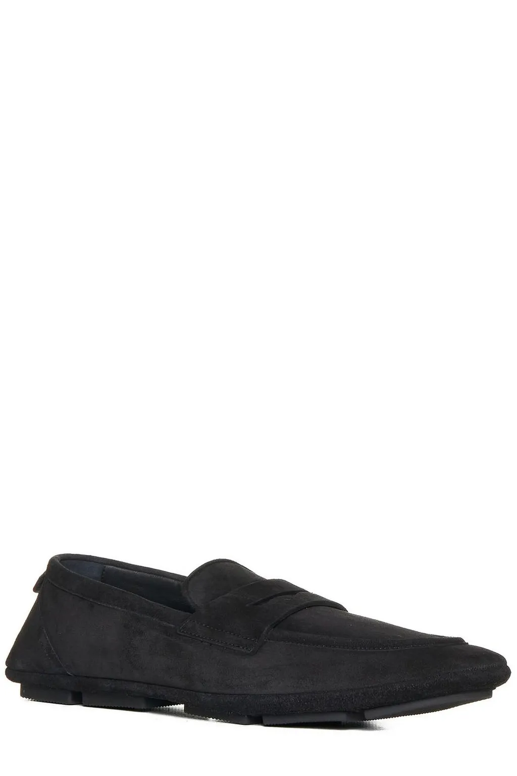 Dolce & Gabbana Logo-Plaque Round Toe Loafers