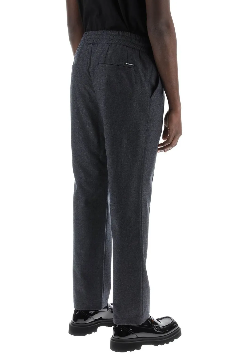 Dolce & Gabbana Logo Patch Drawstring Trousers