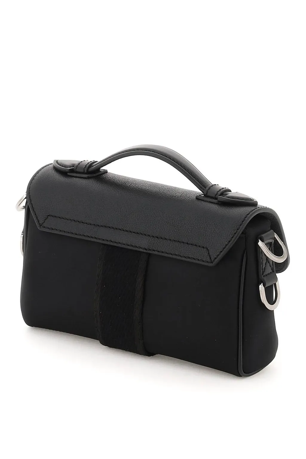Dolce & Gabbana Logo Plaque Buckled Shoulder Bag