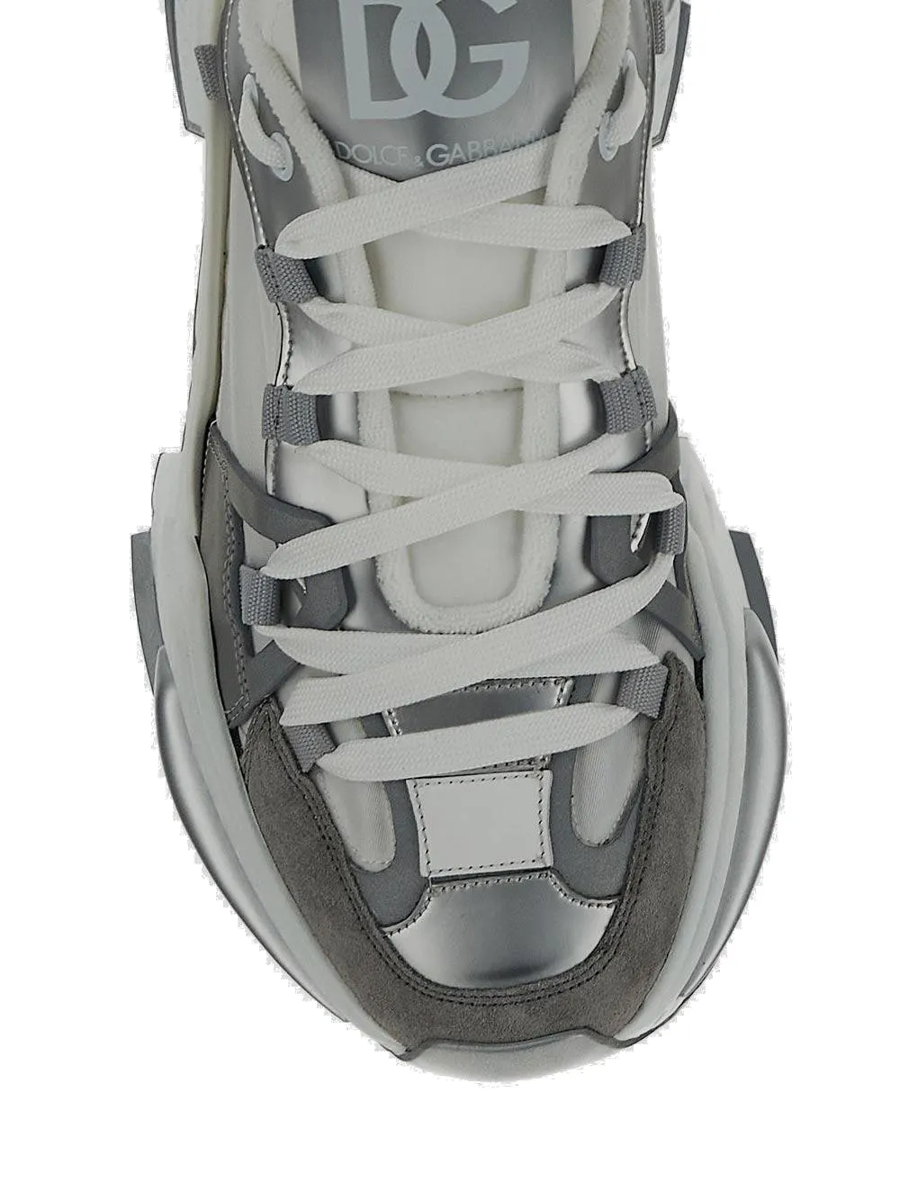 Dolce & Gabbana Logo Patch Lace-Up Sneakers