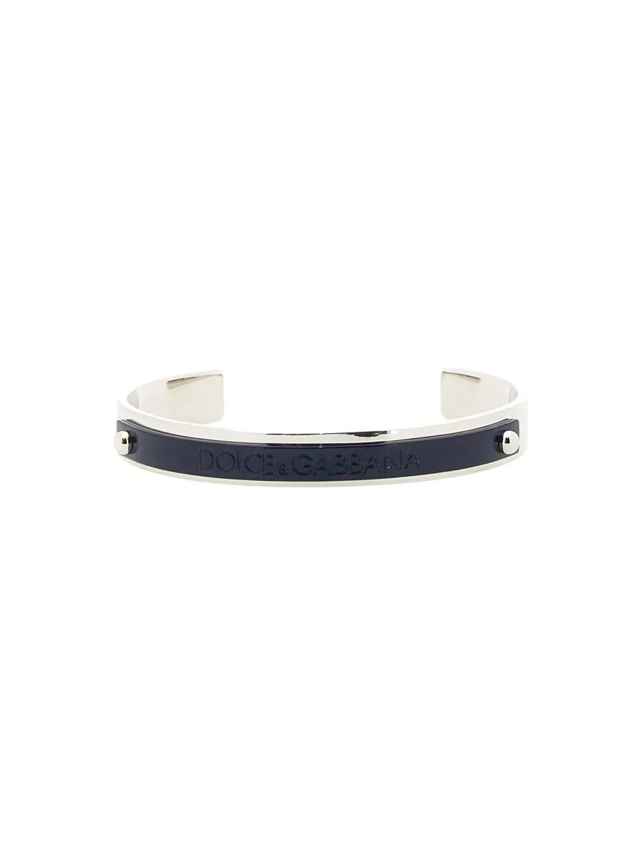 Dolce & Gabbana Logo Debossed Bracelet