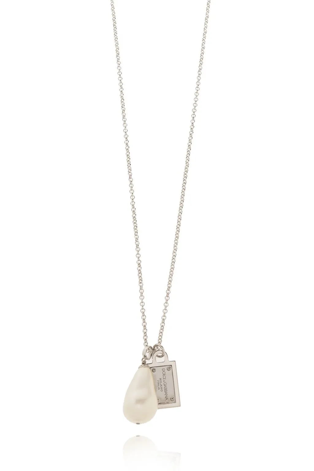 Dolce & Gabbana Logo Plaque Necklace