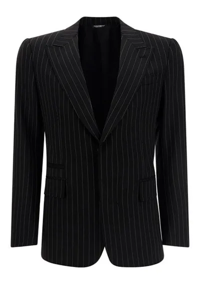 Dolce & Gabbana Pinstripe Stretch Sicilia-Fit Jacket