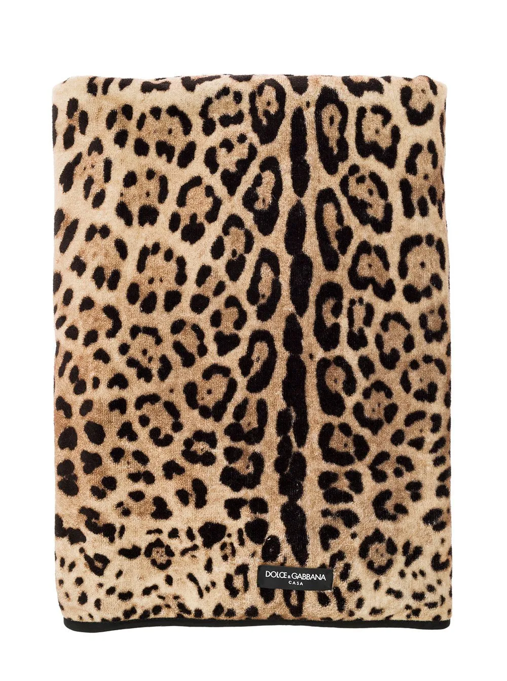 Dolce & Gabbana Leopard Printed Terry Bath Towel