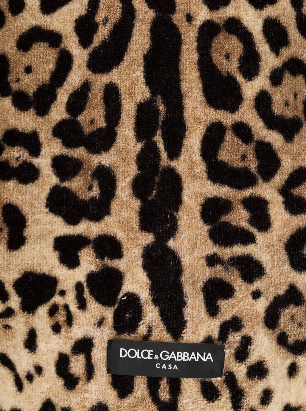Dolce & Gabbana Leopard Printed Terry Bath Towel