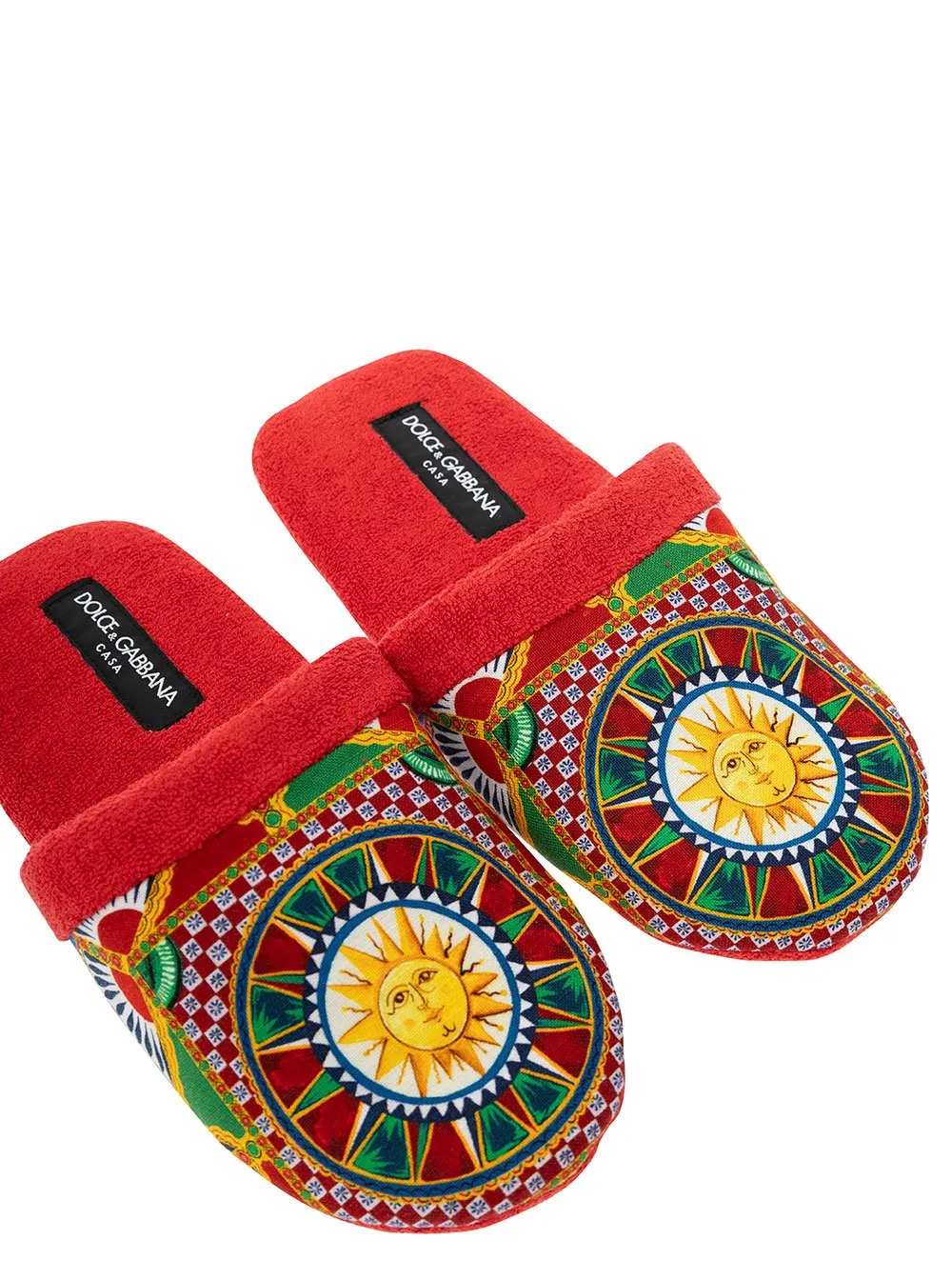 Dolce & Gabbana Carretto Printed Slippers
