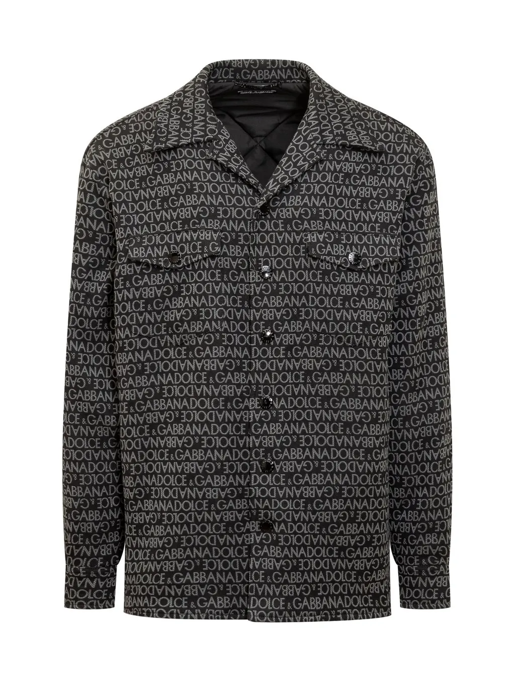 Dolce & Gabbana Logo Jacquard Padded Shirt