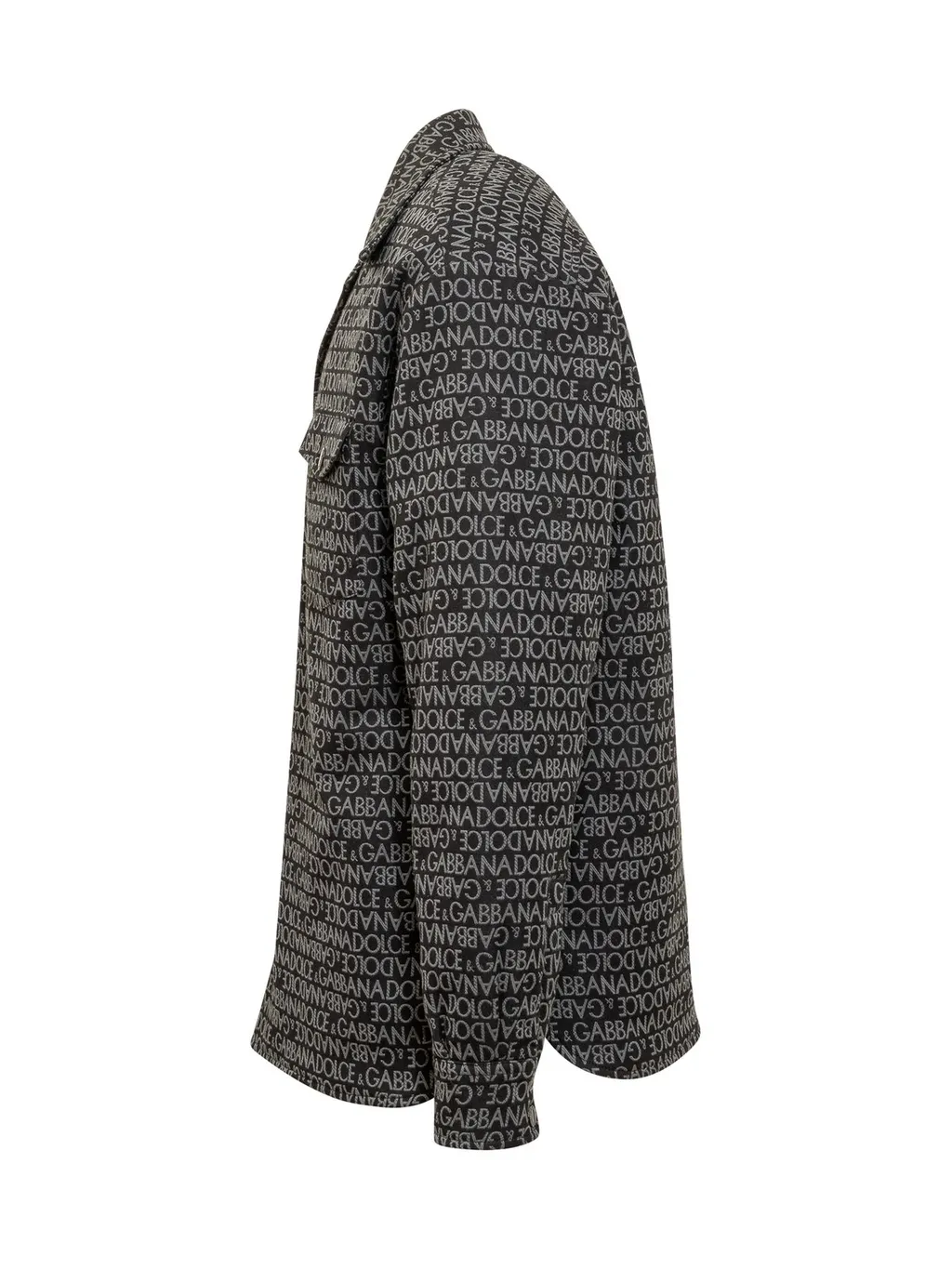 Dolce & Gabbana Logo Jacquard Padded Shirt