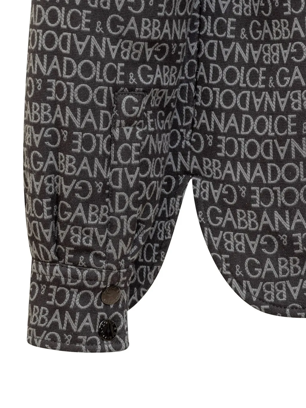 Dolce & Gabbana Logo Jacquard Padded Shirt