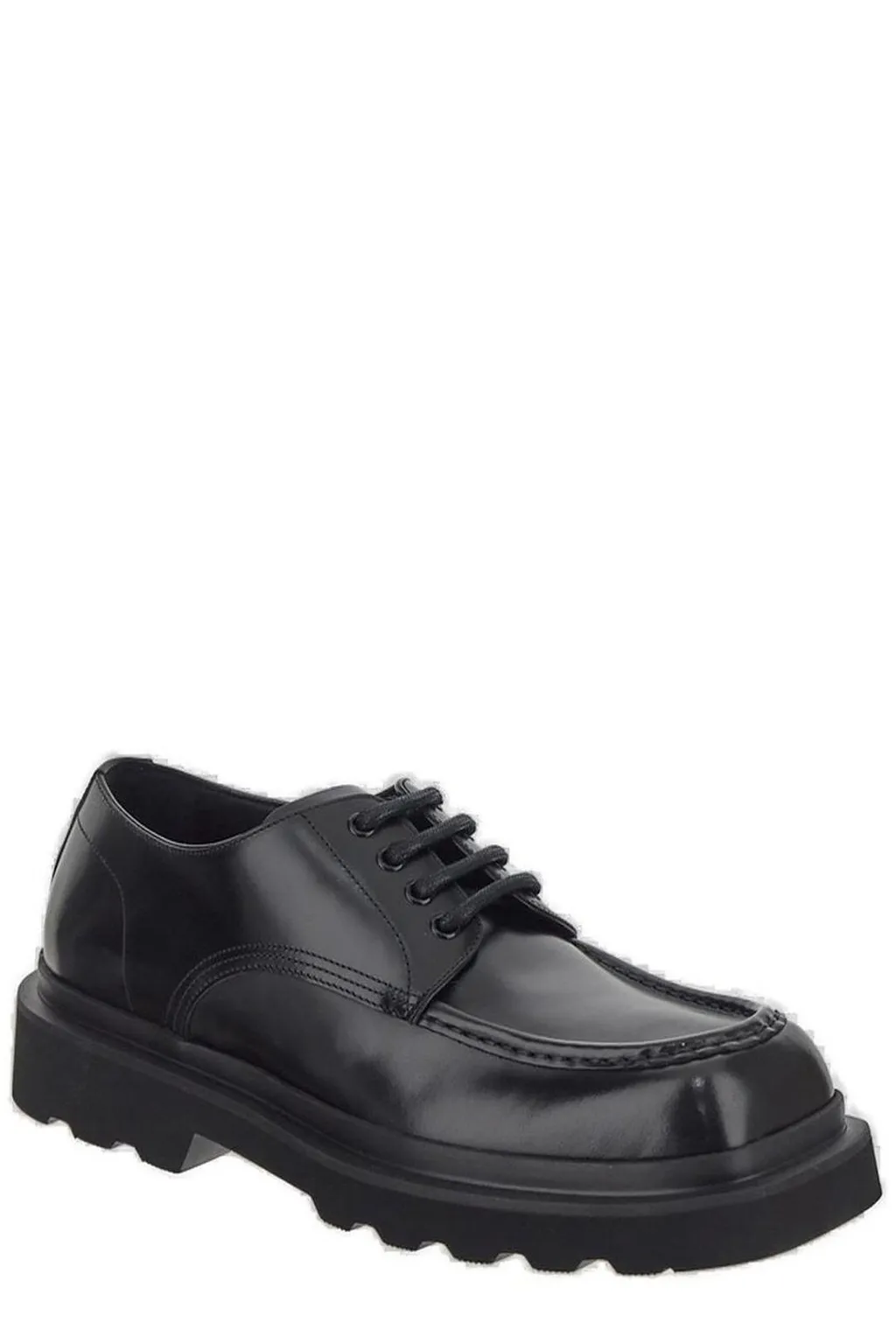 Dolce & Gabbana Square Toe Lace-Up Shoes