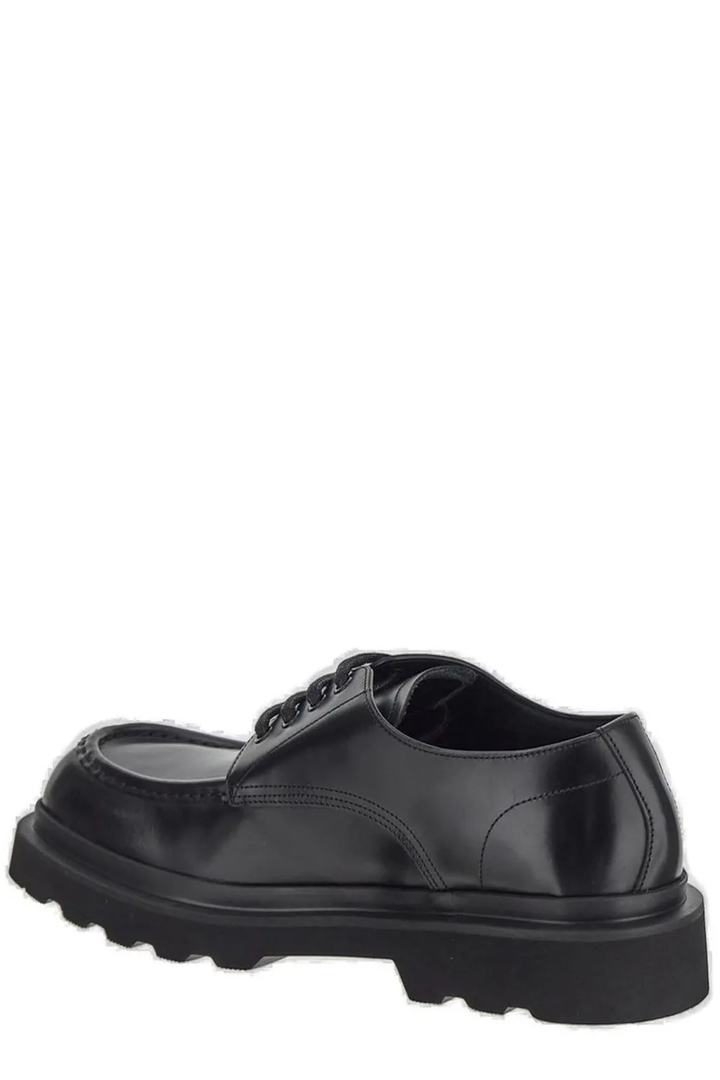 Dolce & Gabbana Square Toe Lace-Up Shoes