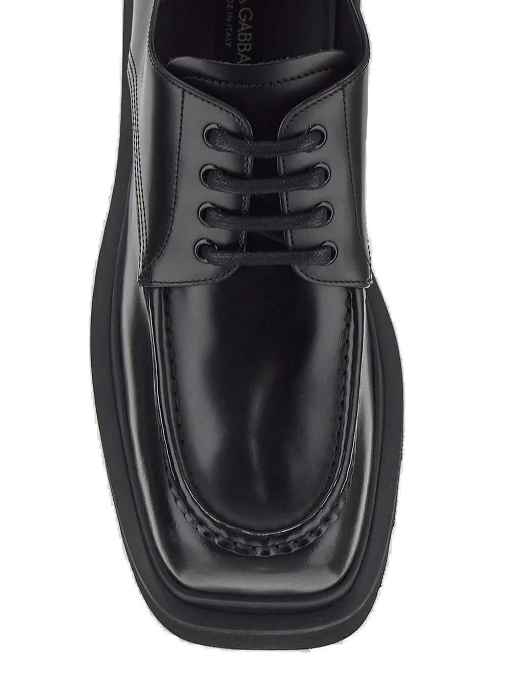 Dolce & Gabbana Square Toe Lace-Up Shoes