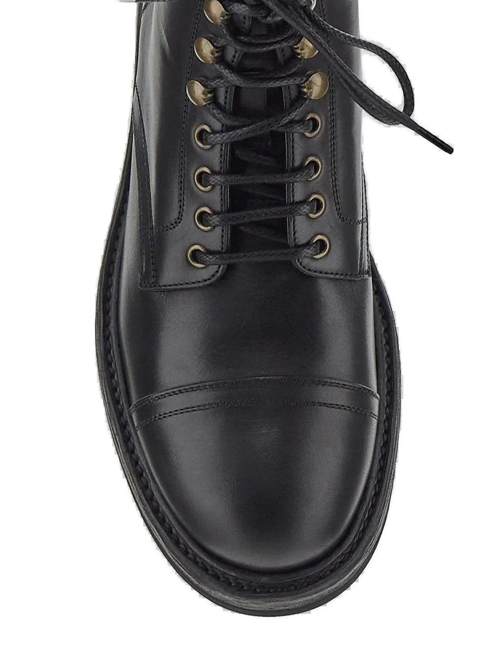 Dolce & Gabbana Round Toe Ankle Boots
