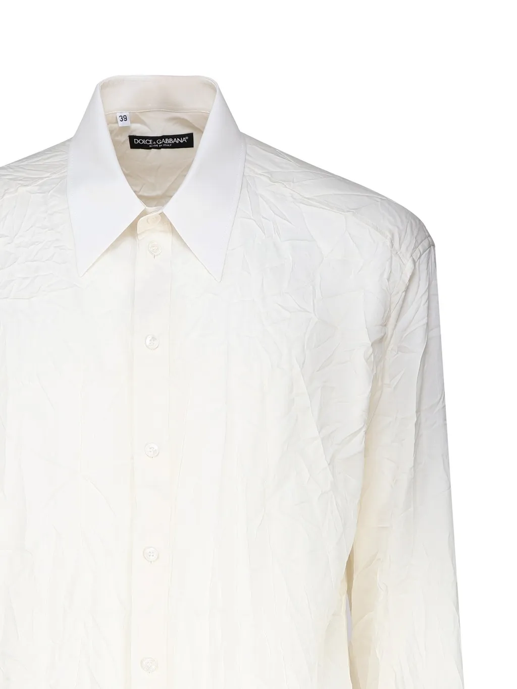 Dolce & Gabbana Oversize Stretch Satin Charmeuse Shirt