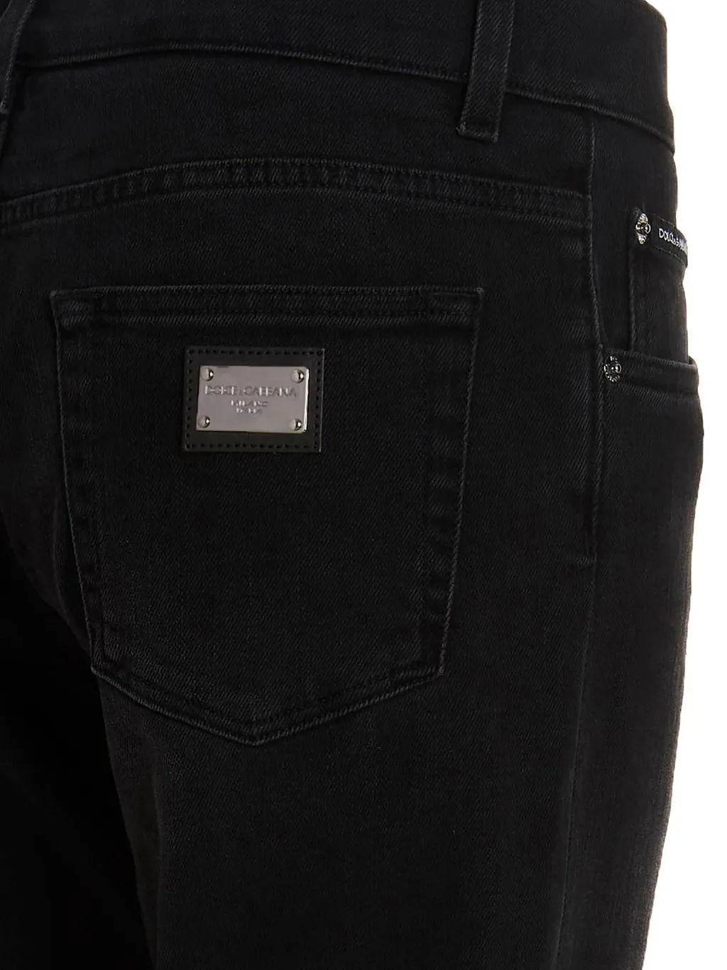 Dolce & Gabbana Logo Plaque Slim-Fit Jeans