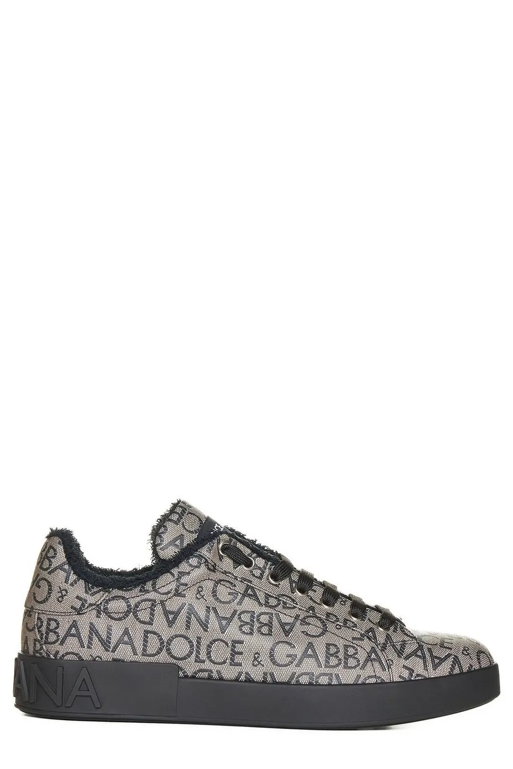 Dolce & Gabbana Allover Logo Jacquard Portofino Sneakers
