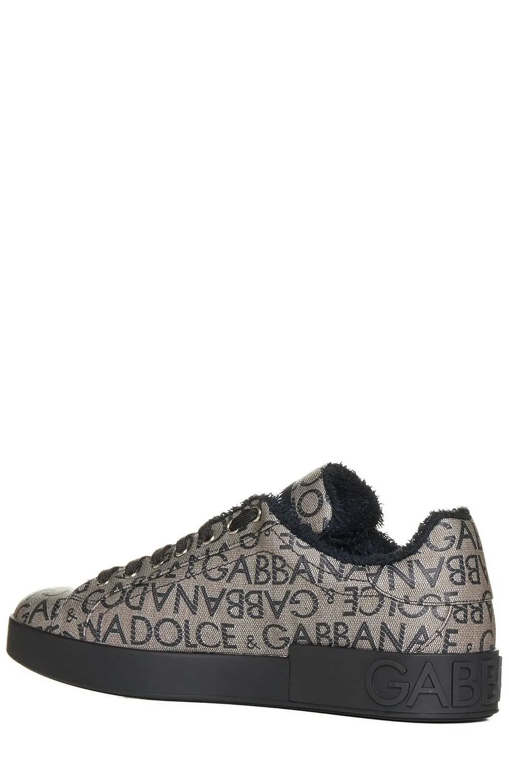 Dolce & Gabbana Allover Logo Jacquard Portofino Sneakers
