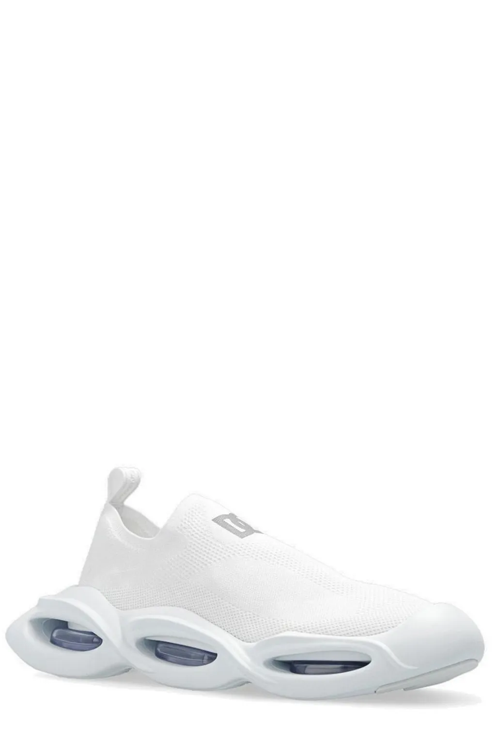 Dolce & Gabbana Wave Logo Printed Slip-On Sneakers