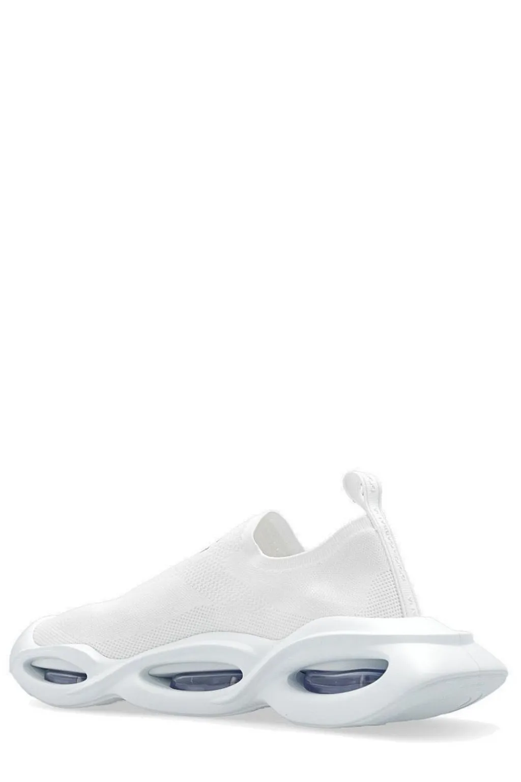 Dolce & Gabbana Wave Logo Printed Slip-On Sneakers