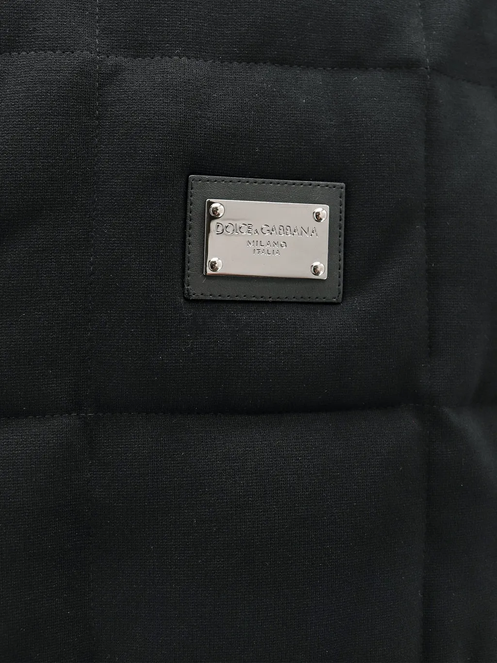 Dolce & Gabbana Logo Plaque Quilted Vest