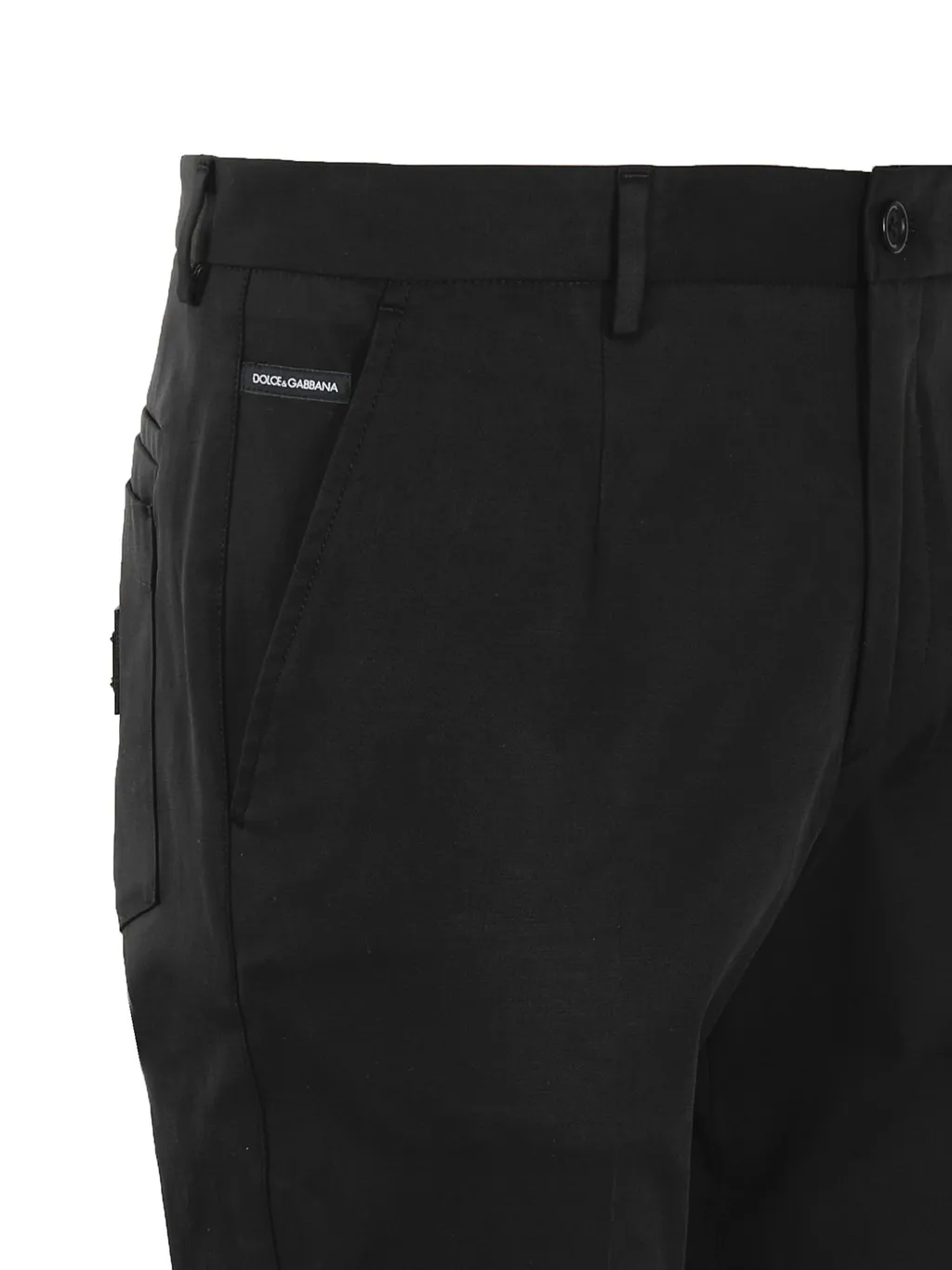 Dolce & Gabbana Logo Plaque Tailored Trousers