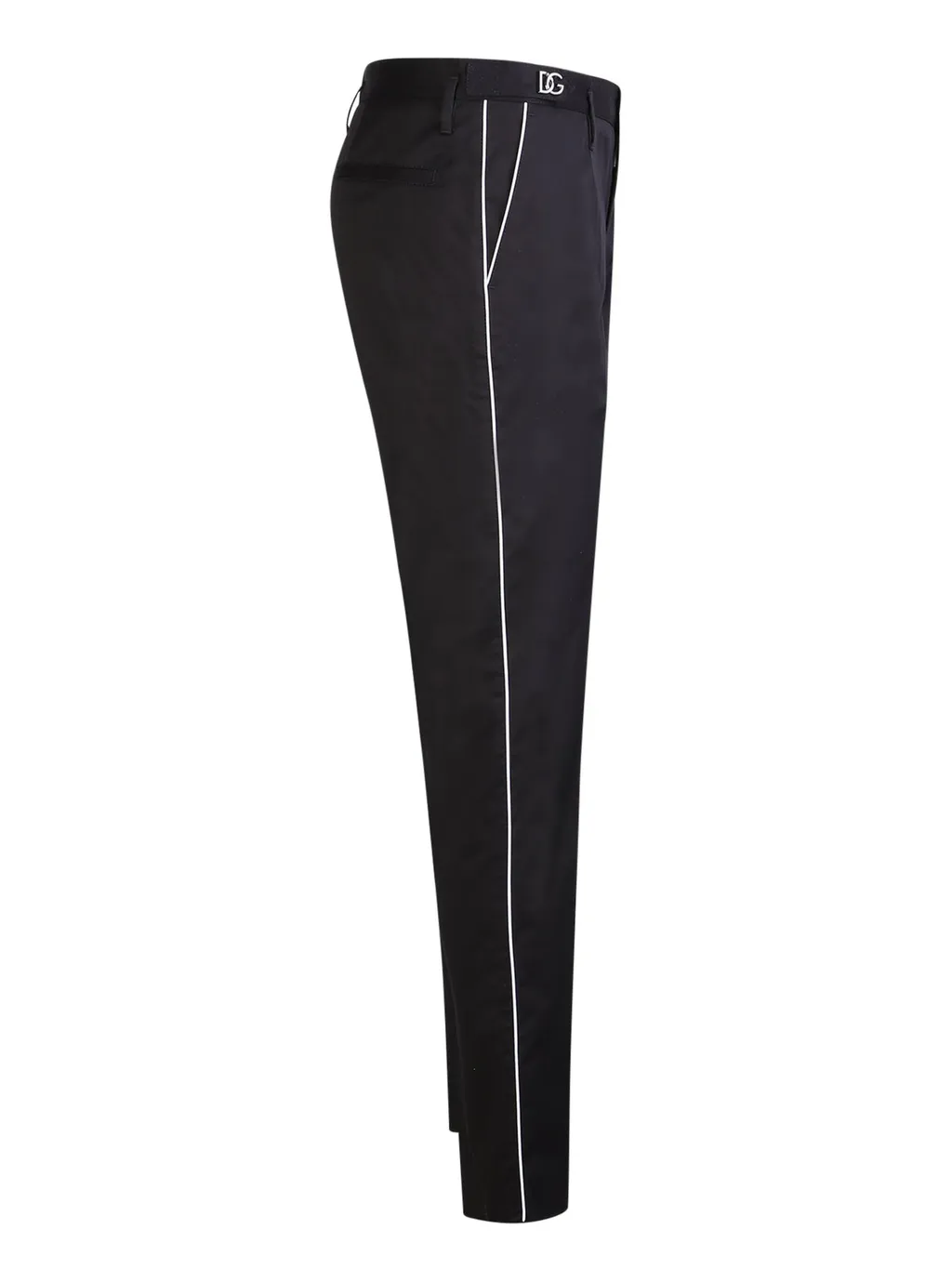 Dolce & Gabbana Dg Plaque Tailored Trousers