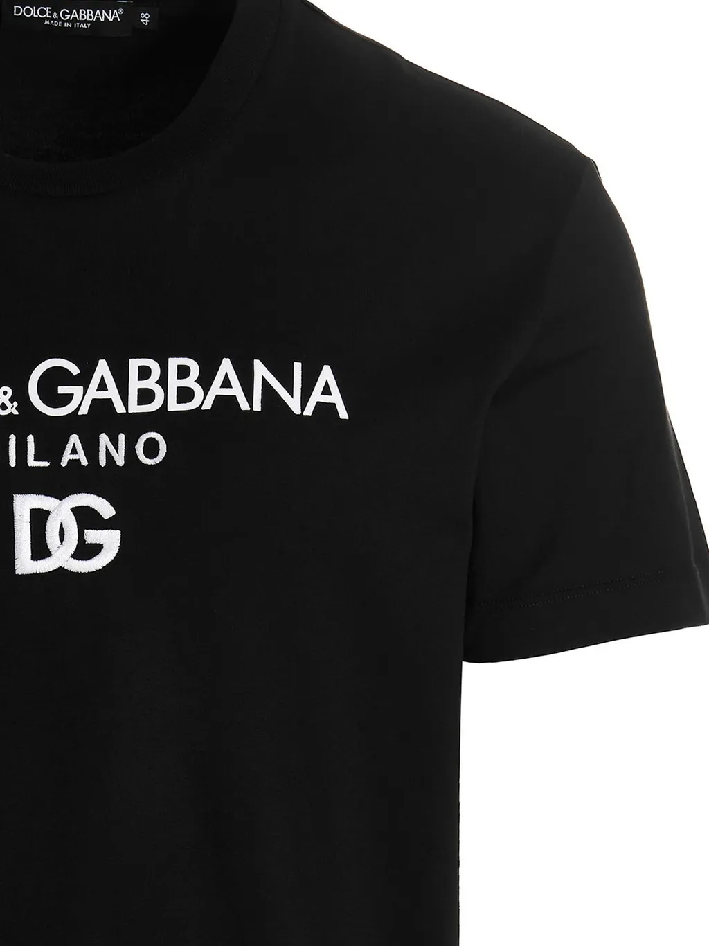 Dolce & Gabbana Logo Embroidered Crewneck T-Shirt