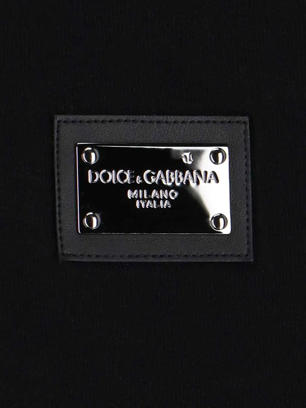Dolce & Gabbana Logo Plaque Crewneck Sweatshirt