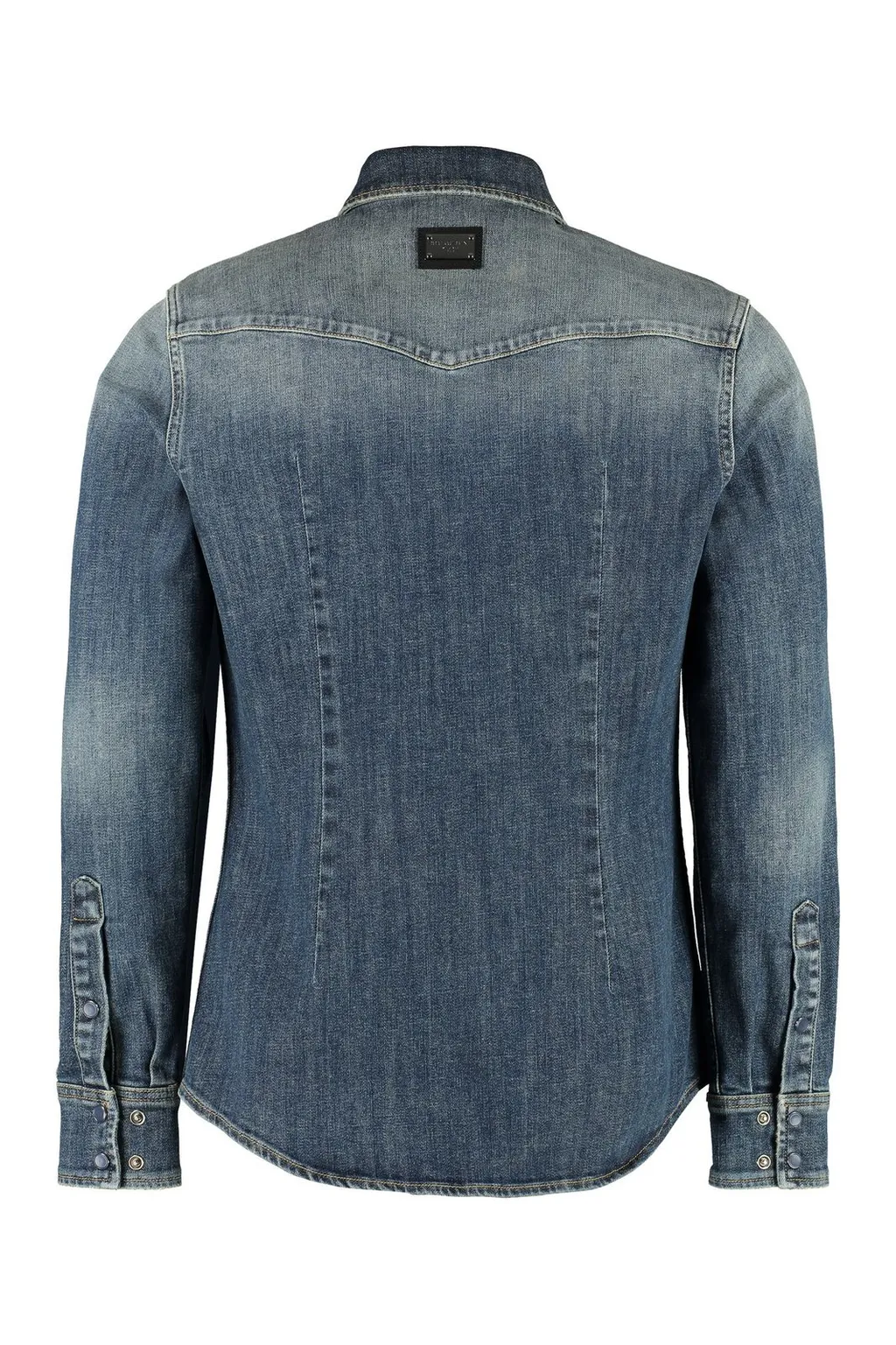 Dolce & Gabbana Collared Button-Up Denim Shirt