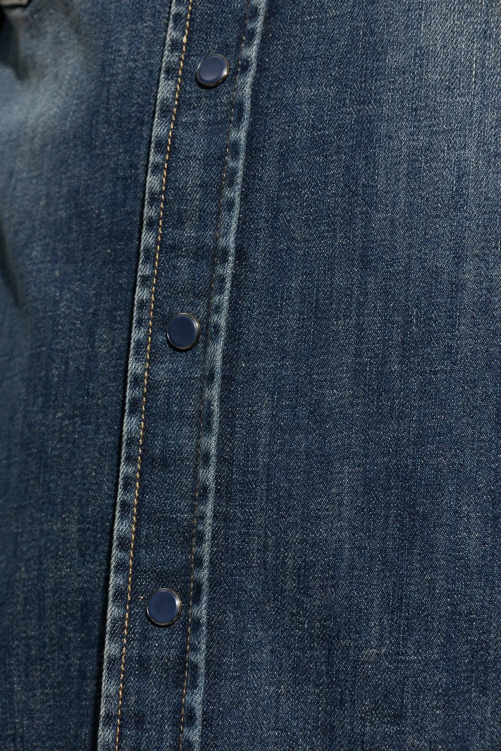 Dolce & Gabbana Collared Button-Up Denim Shirt