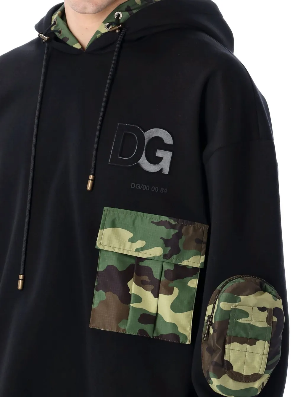 Dolce & Gabbana Camoufalge Detailed Hoodie