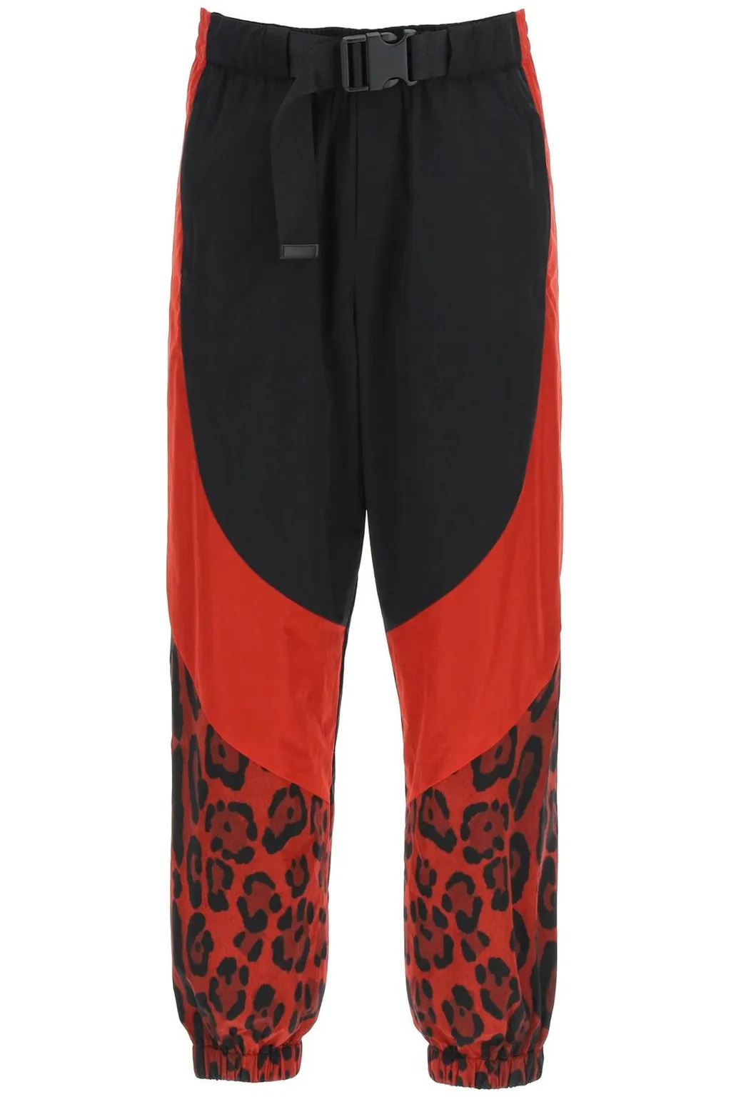 Dolce & Gabbana Belted Waist Leopard Printed Trousers