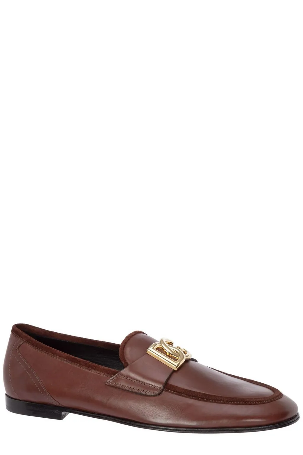 Dolce & Gabbana Logo Plaque Slip-On Loafers