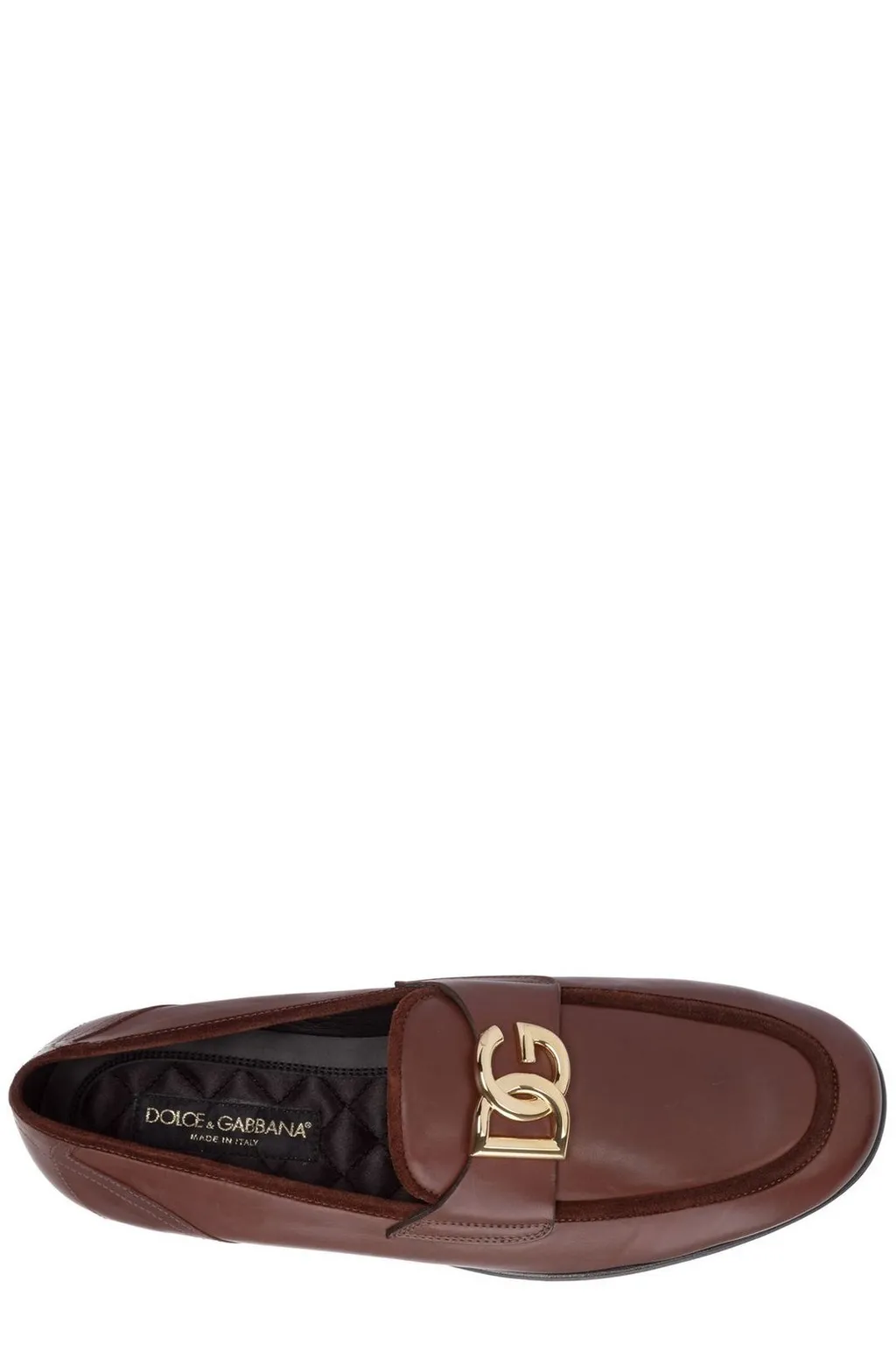 Dolce & Gabbana Logo Plaque Slip-On Loafers