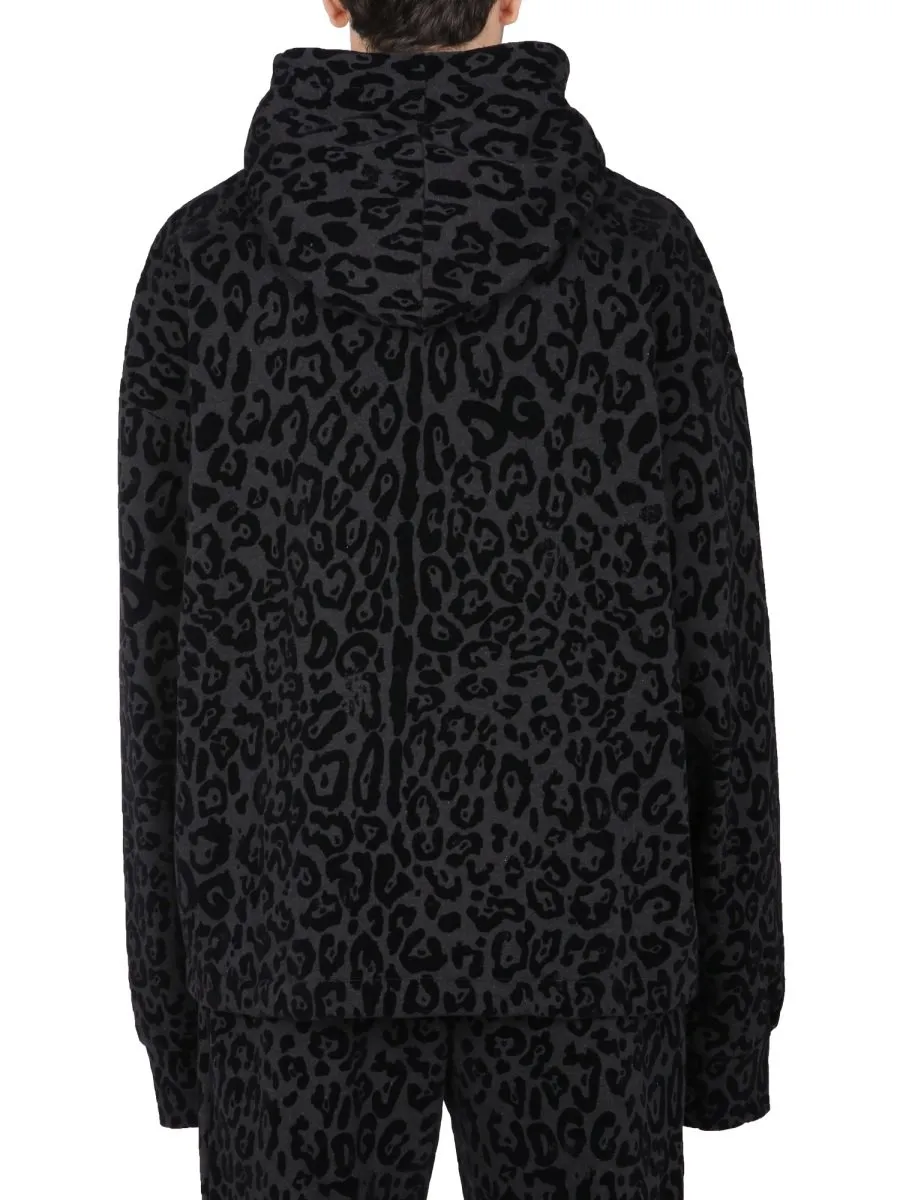 Dolce & Gabbana Animal Printed Hoodie