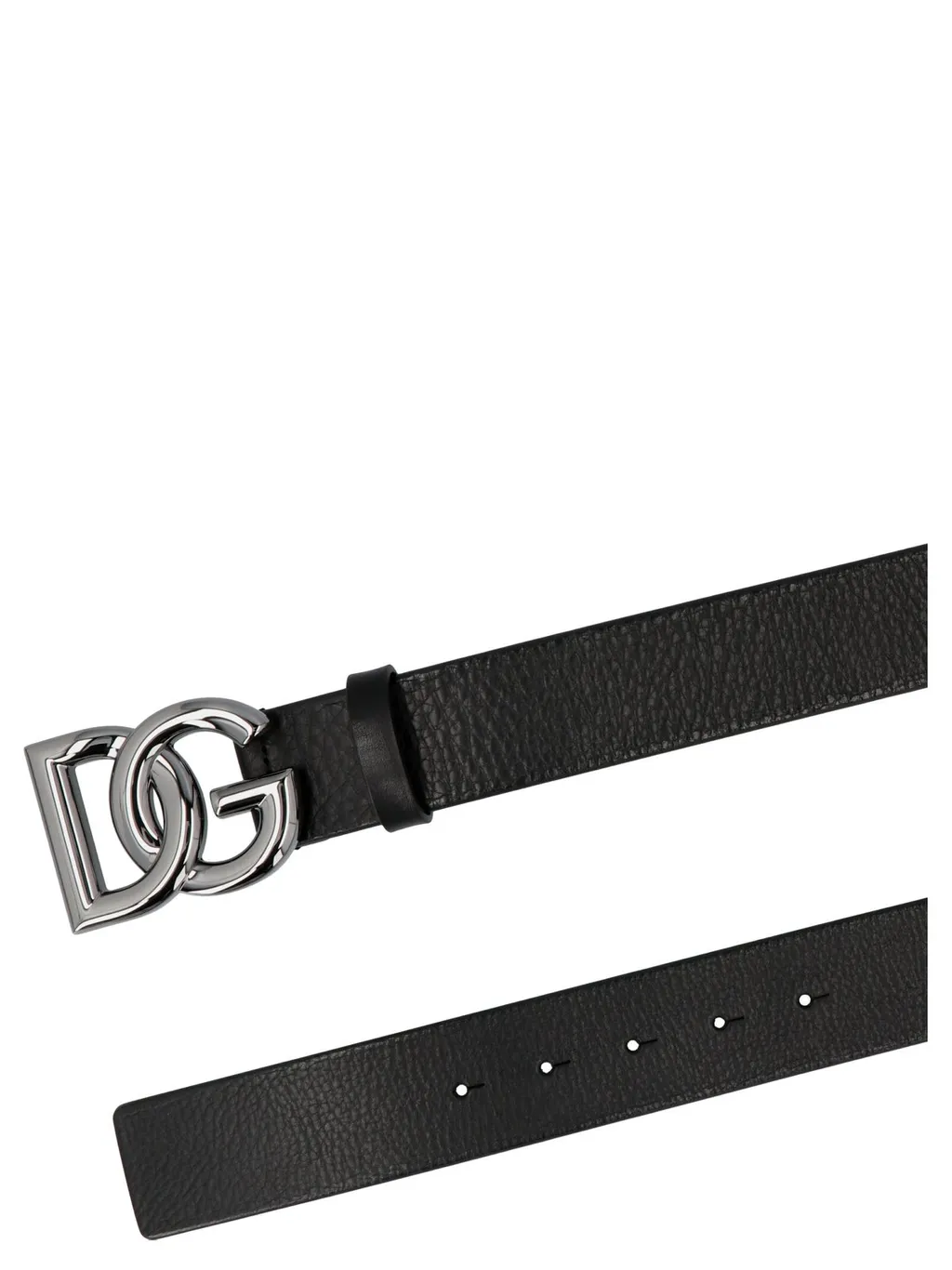Dolce & Gabbana Dg Plaque Buckle Belt
