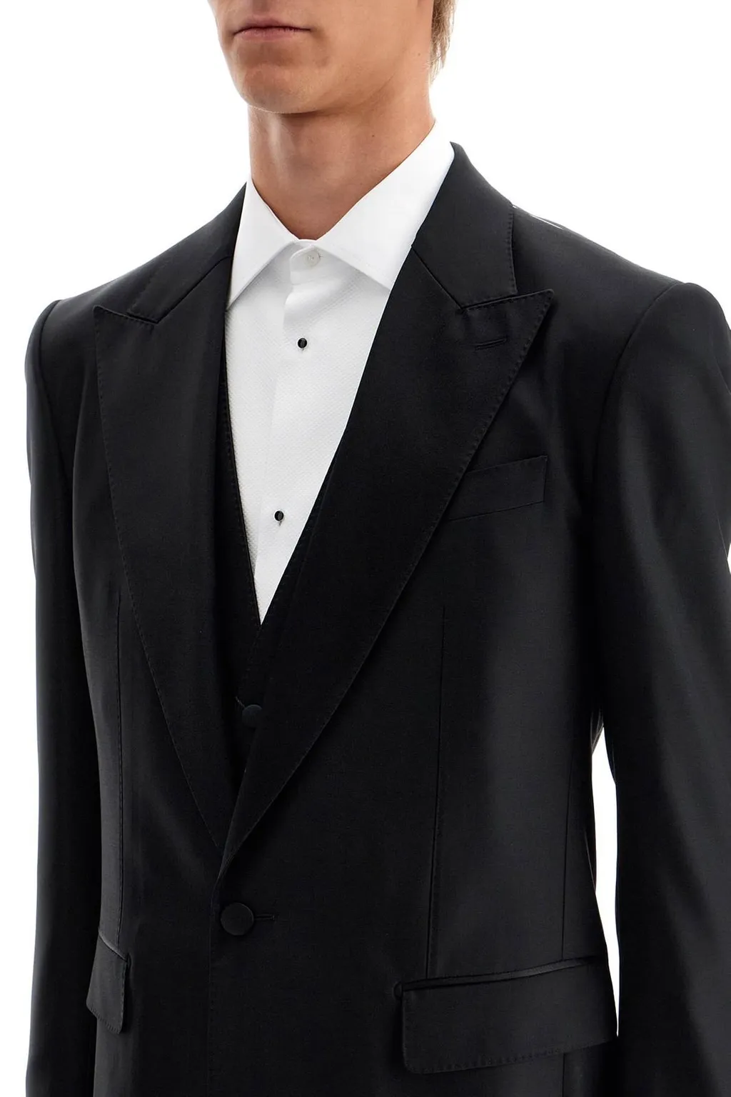 Dolce & Gabbana Single-Breasted Pleated Tailored Suit