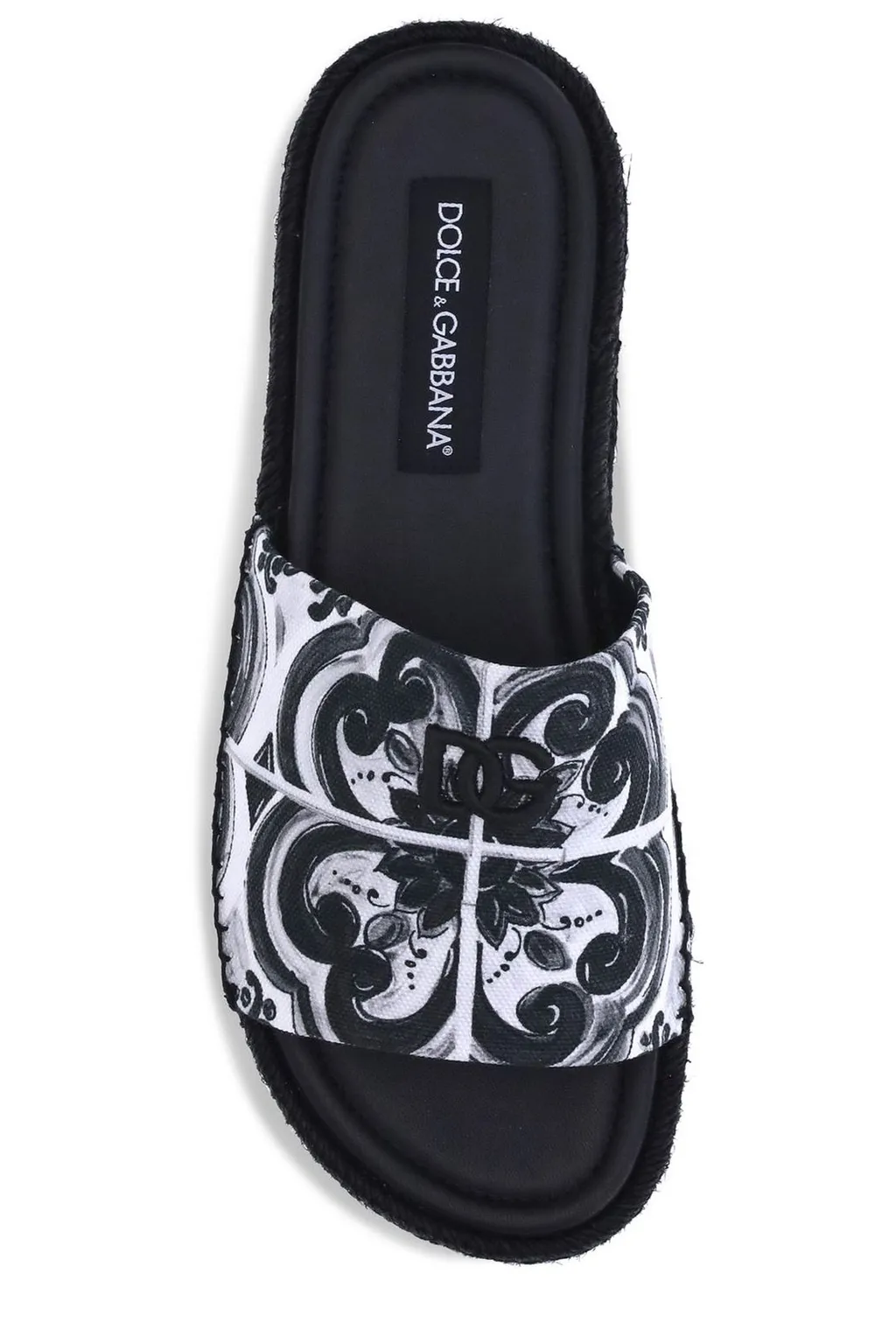 Dolce & Gabbana Majolica-Printed Espadrille Sandals