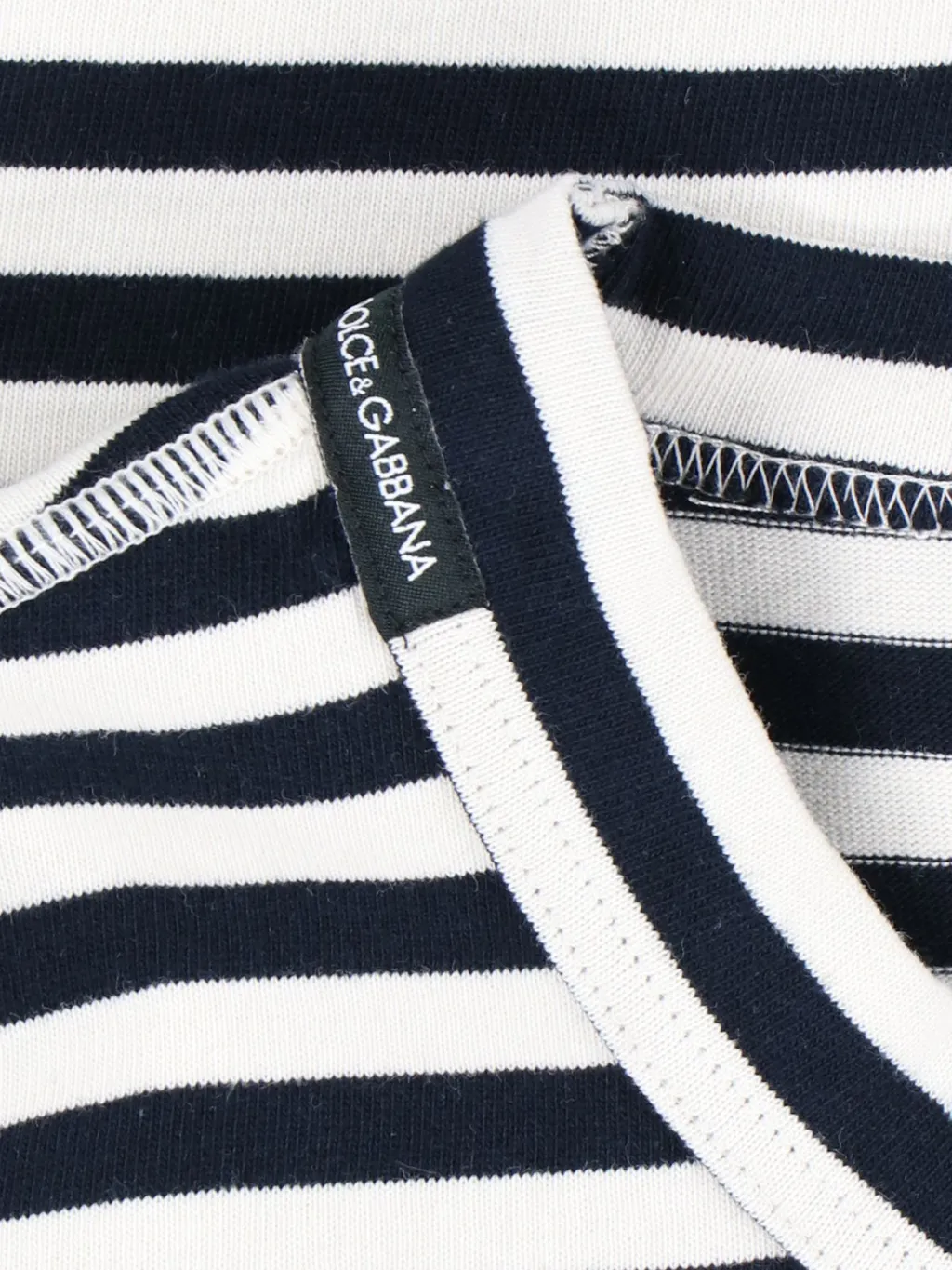 Dolce & Gabbana Striped Crewneck T-Shirt
