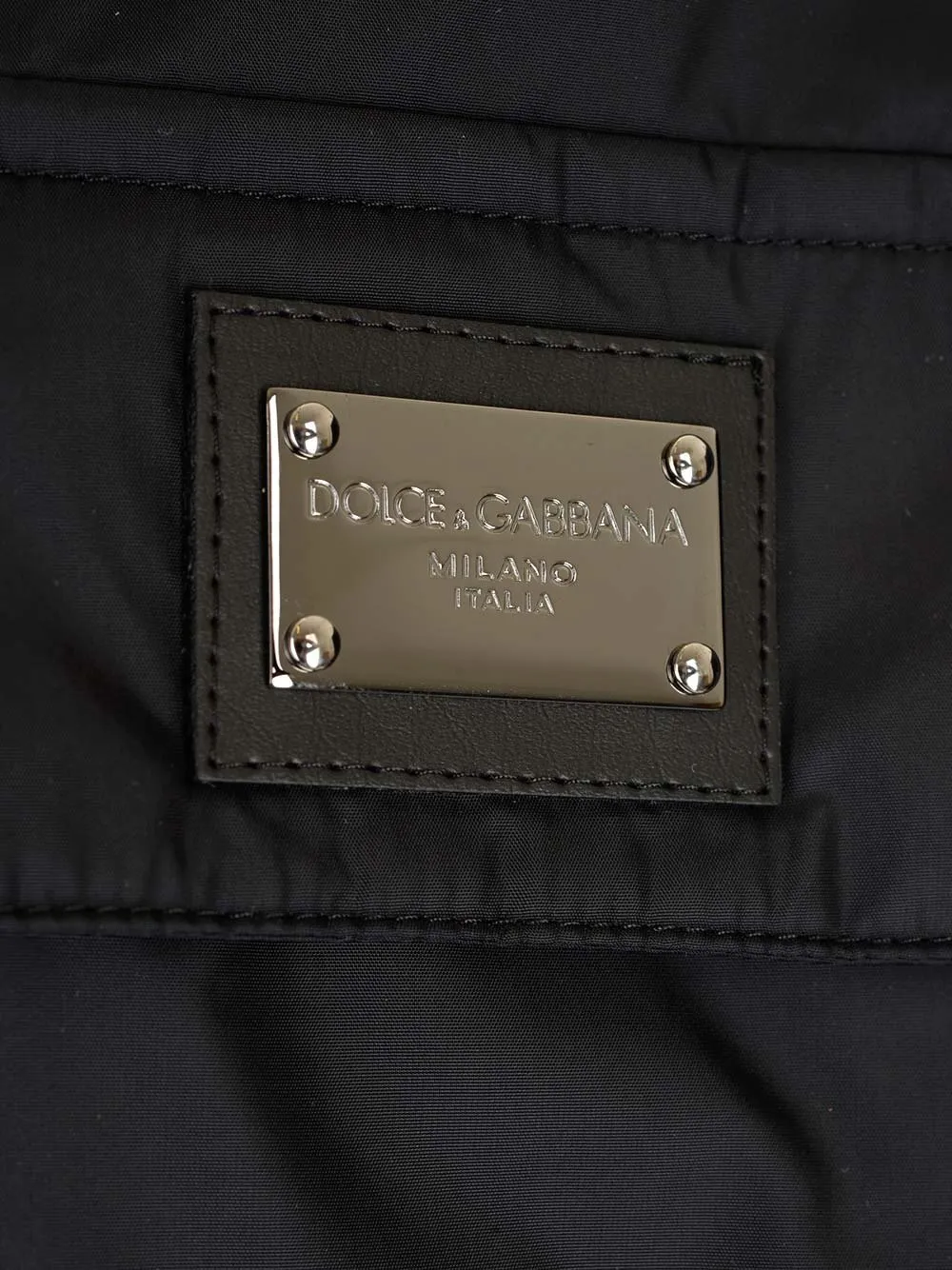 Dolce & Gabbana Logo-Patch Button-Concealed Shirt